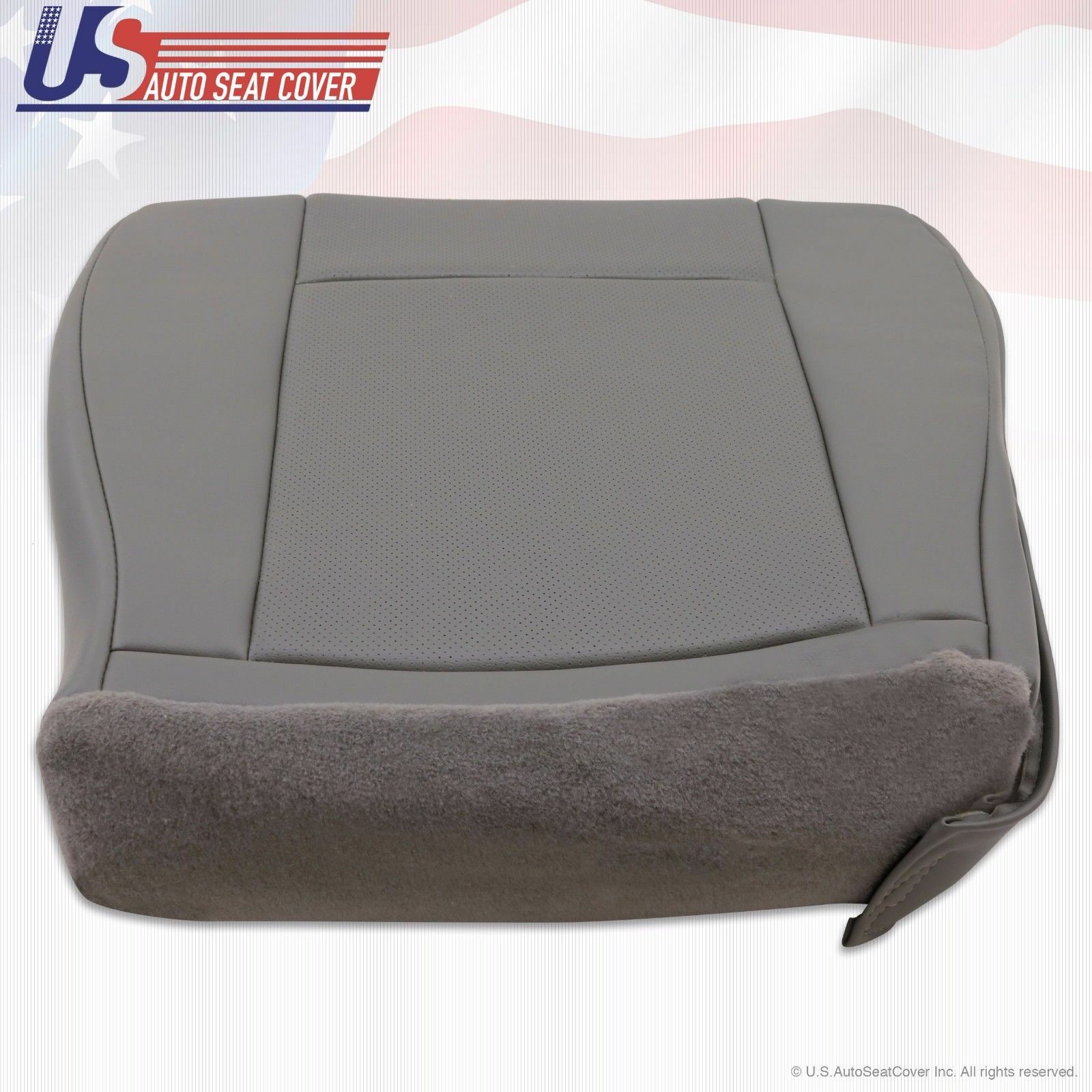 2011 2012 Ford E150 E250 Van Driver-Passenger Bottom Perforated Vinyl Cover Gray