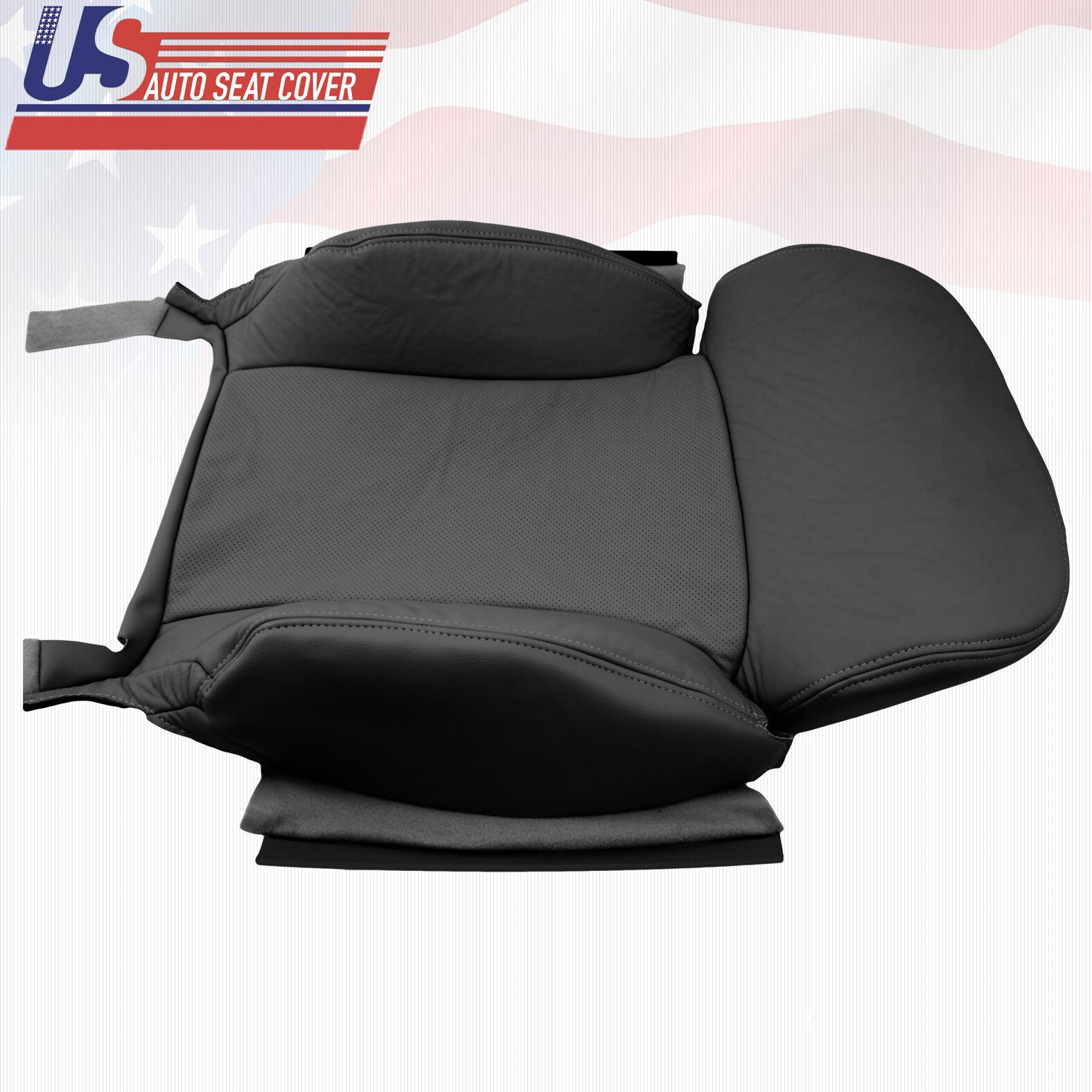 Black Driver Upper Back Leather Cover For: Lexus GS300 GS450 2008 2009 2010 2011
