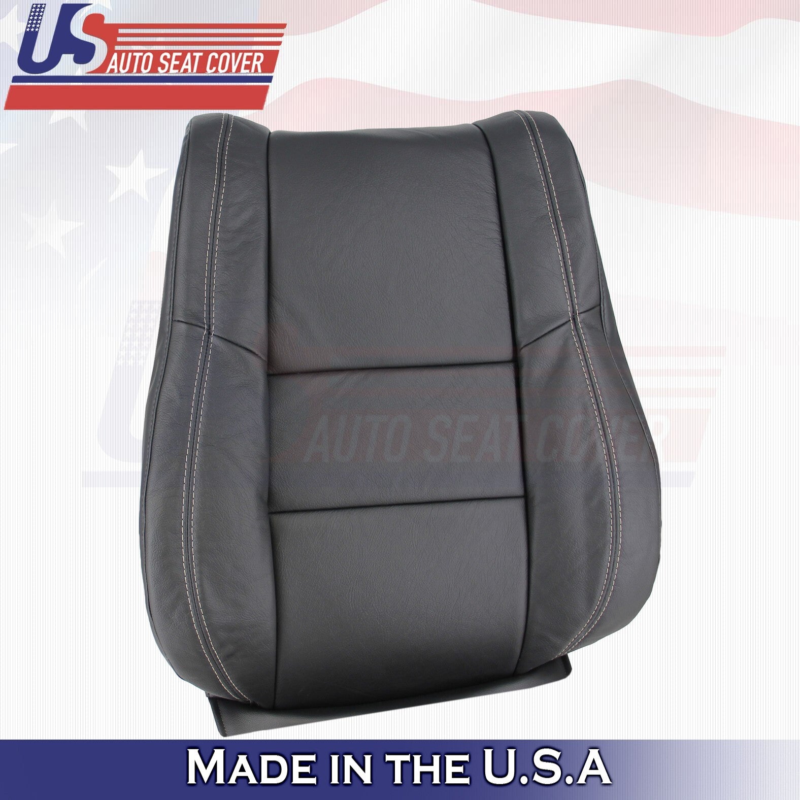 2018 For Jeep Grand Cherokee Limited Driver & Passenger Top Leather Covers BLK