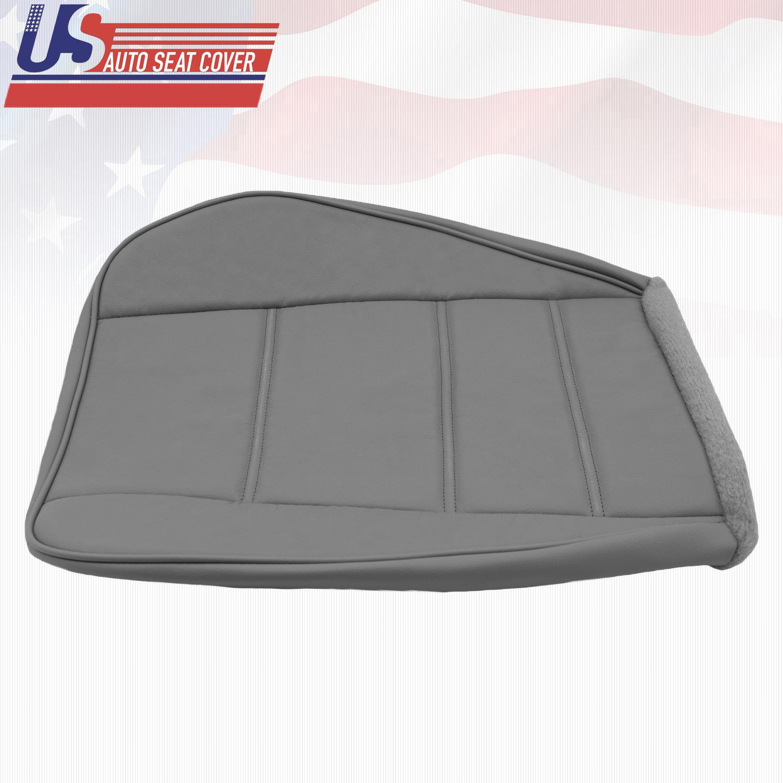 1999 2000 2001 Ford Mustang V6 Front Driver Side Bottom Leather Seat Cover Gray