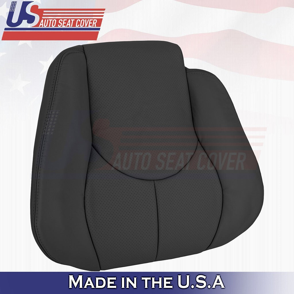 1996 to 2002 Fits Mercedes Benz SL600 Driver Bottom & Top Perf Leather Cover BLK