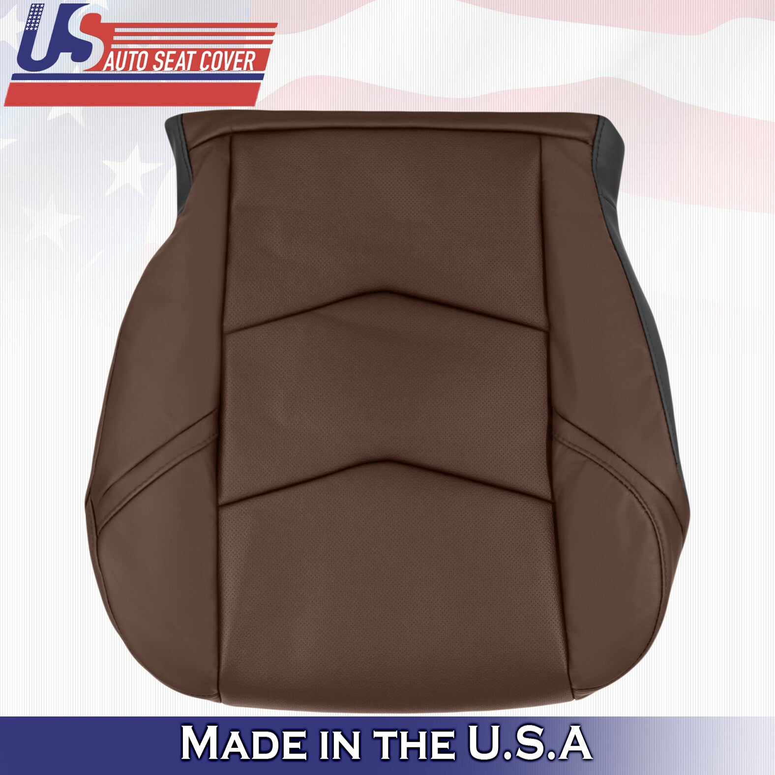 2015 to 2020 For Cadillac Escalade Driver Side Bottom Leather Seat Cover Brown
