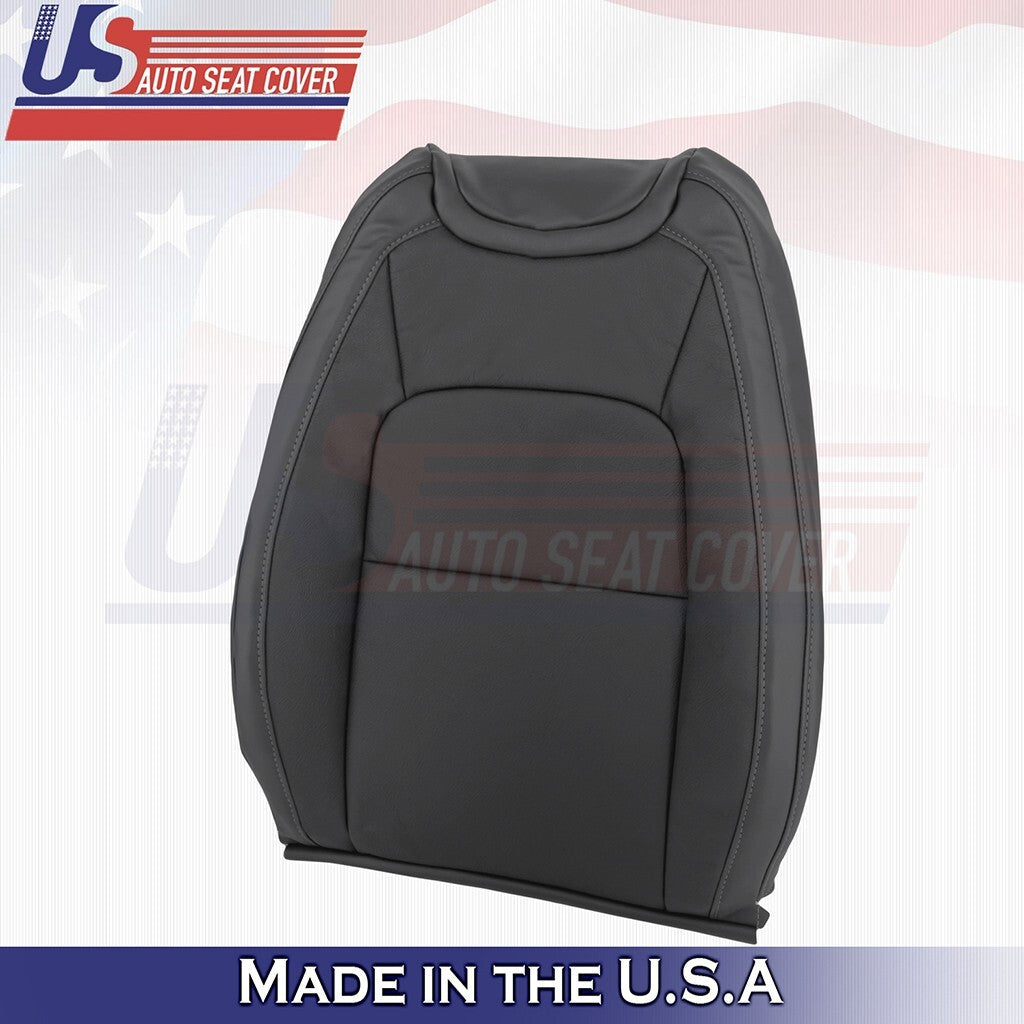 2015 to 2022 Fits GMC Canyon SLT Driver Side Top Leather Seat Cover Black
