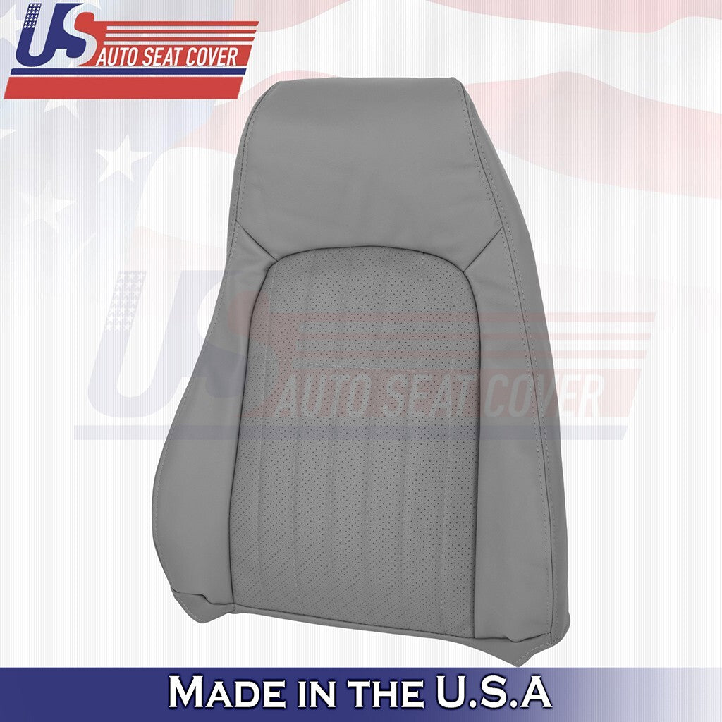 1997 to 2002 For Chevy Camaro Driver Bottom & Top Perforated Leather Cover Gray