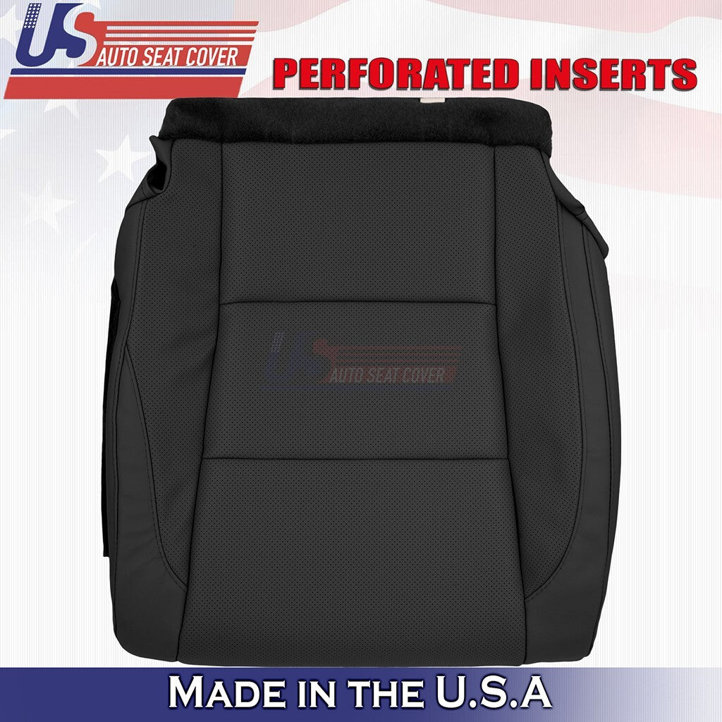 2014 to 2019 Fits Toyota Highlander Driver& Passenger Bottoms Leather Cover BLK