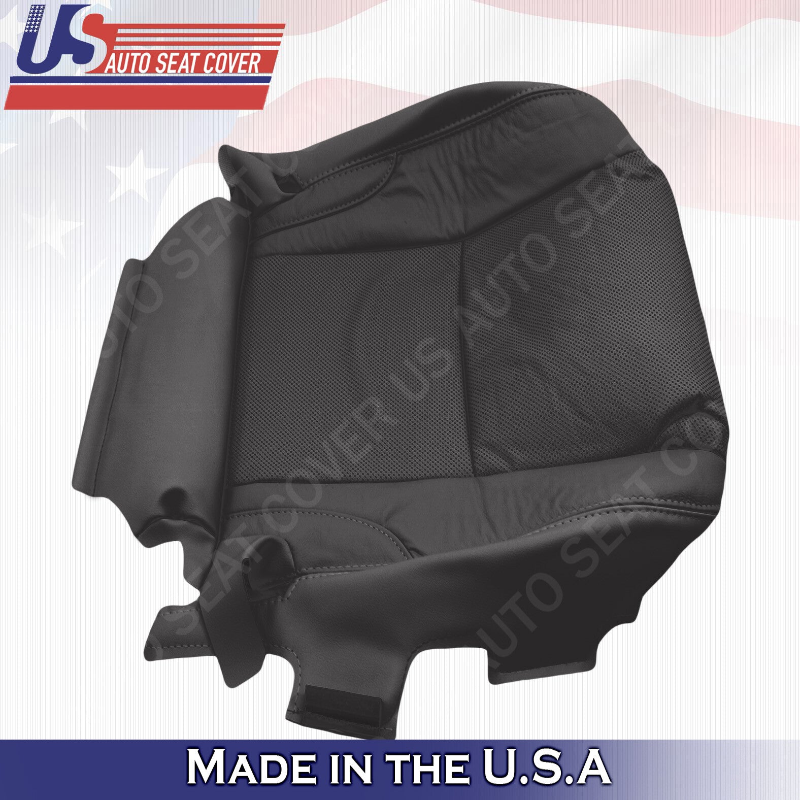 Fits 2006 2007 Lexus IS 250 350 Driver Passenger Bottom Leather Seat Cover Black
