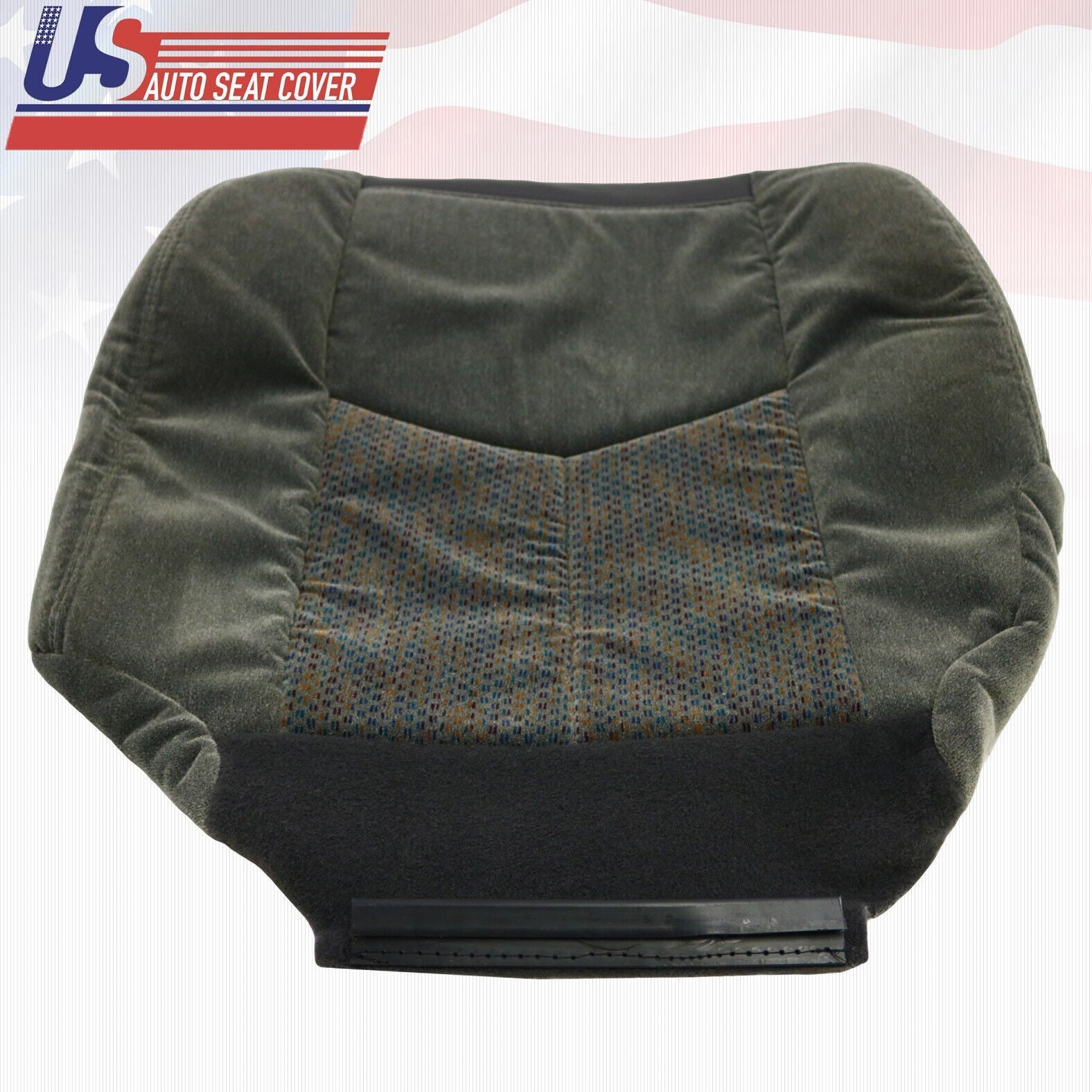 2005 For Chevy Silverado 1500 2500 3500 Passenger Top & Bottom Cloth Covers Gray