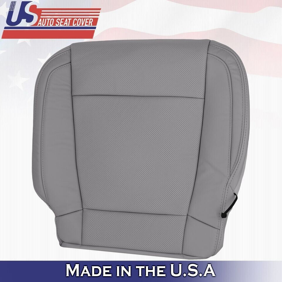 2015 2016 2017 Fits Ford F150 Lariat Driver Top & Bottom Leather Covers Gray