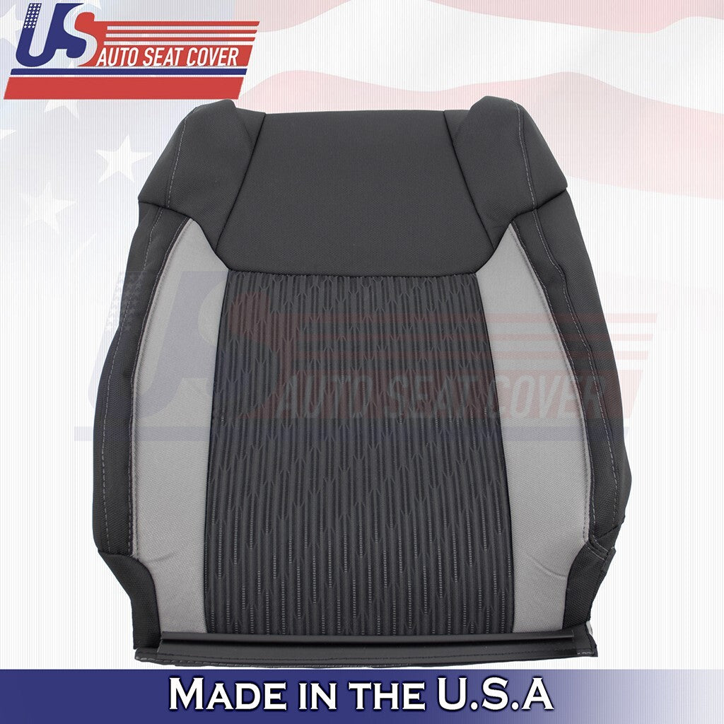 2014 2015 2016 2017 Fits Toyota Tundra Driver Bottom Top Cloth Seat Cover BLACK