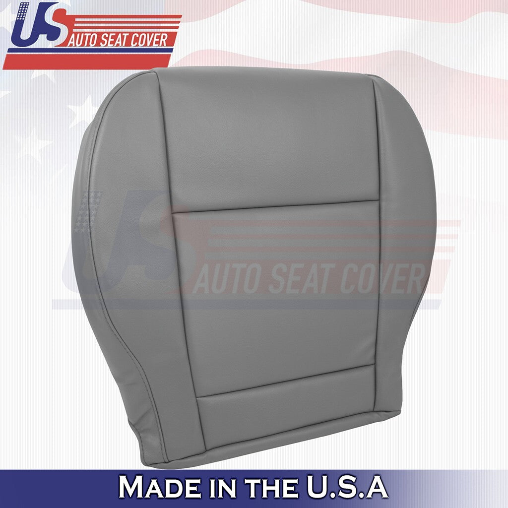 2015 to 2020 Fits Ford Transit 250 350 Van Driver Bottom Vinyl Seat Cover Gray