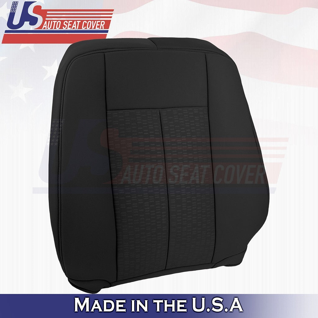 2007 to 2014 Fits Ford Expedition XLT Passenger Top Cloth Seat Cover Black