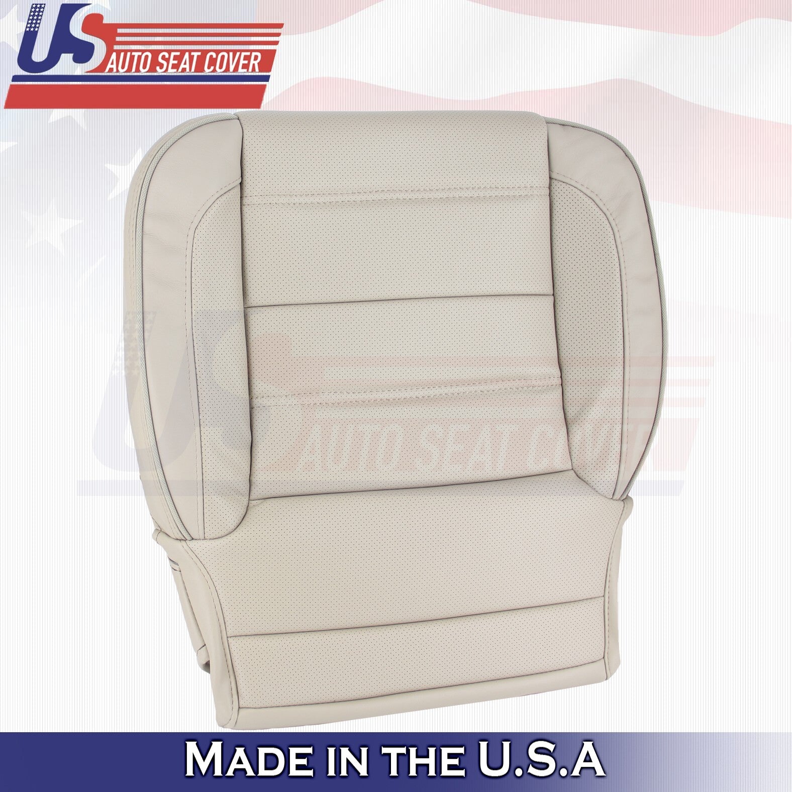 2017 For GMC Yukon Denali Driver & Passenger Bottom Leather Covers Tan