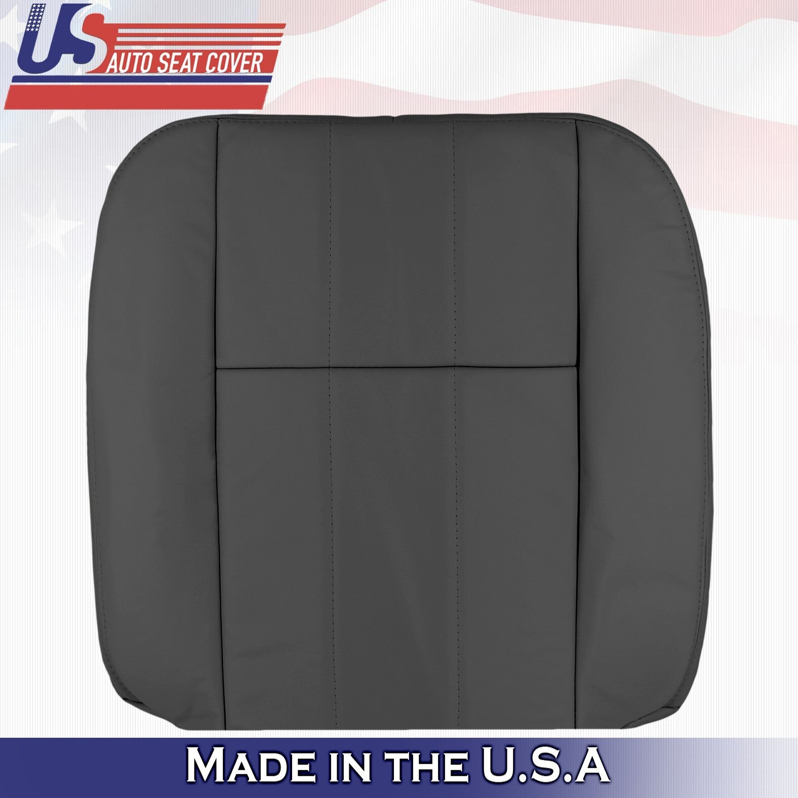 2009 2010 2011 For Mercury Grand Marquis Driver Top & Bottom Leather Covers BLK