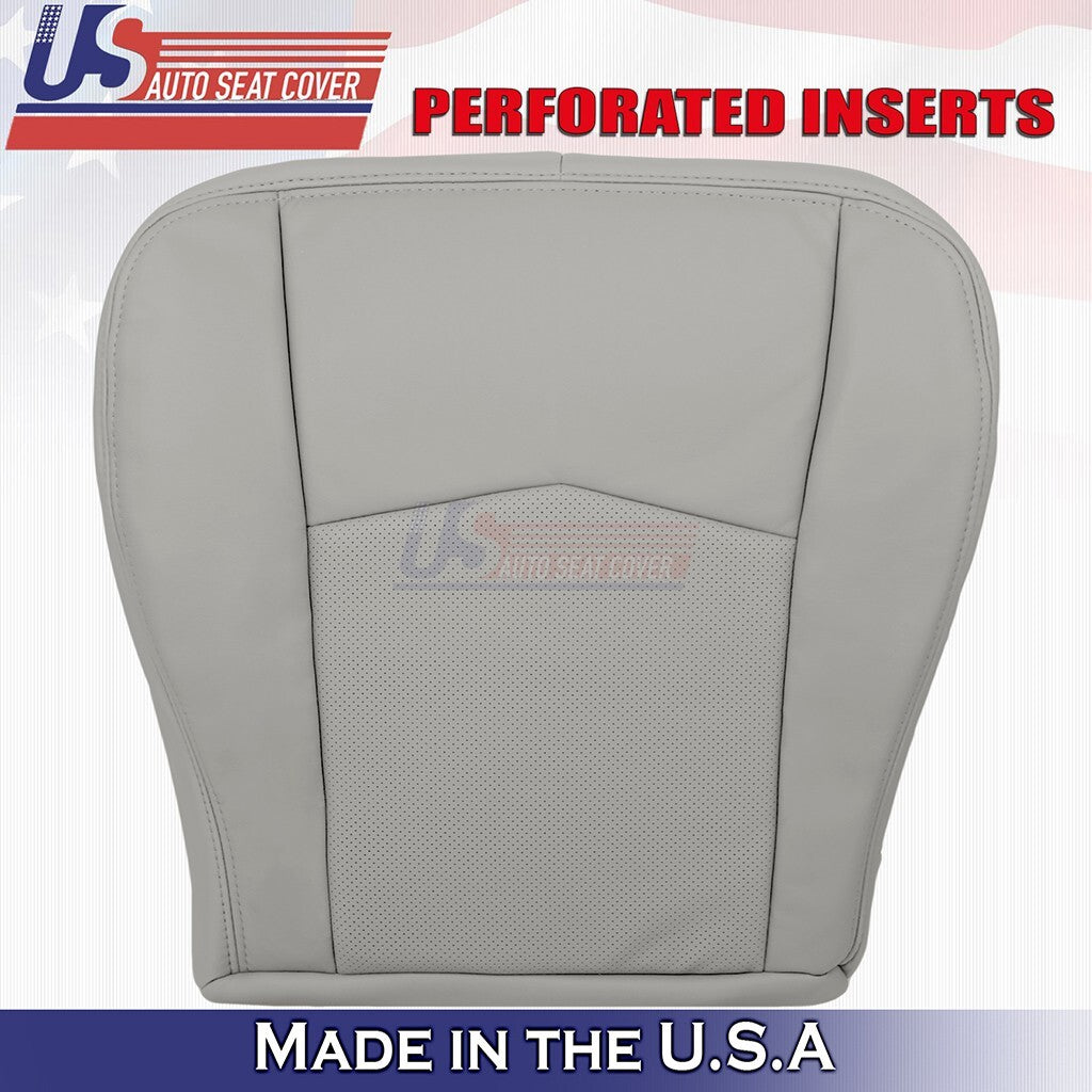 Fits 2004 to 2009 For Cadillac SRX Passenger Top Bottom Leather Cover Light Gray