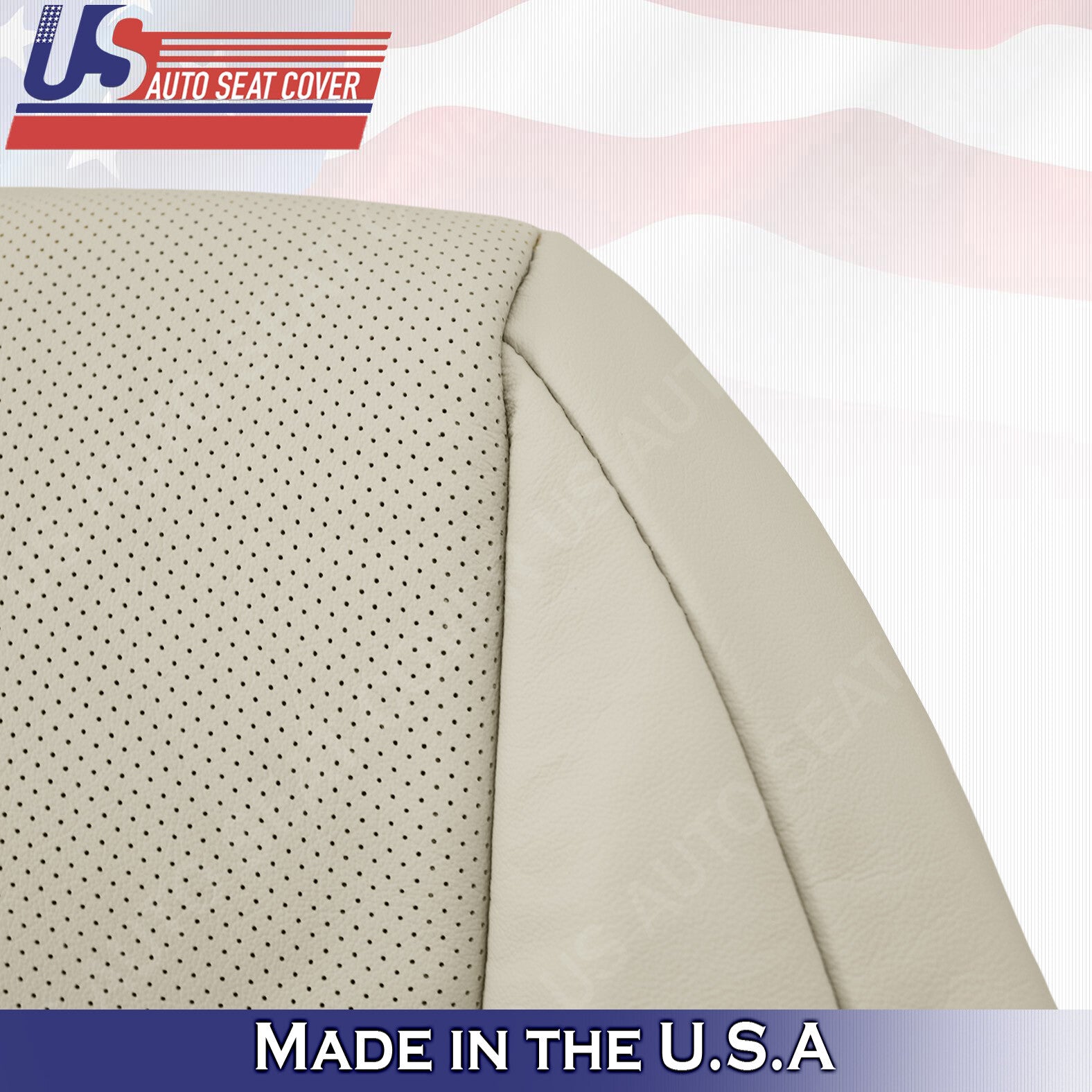Driver Top Perforated Leather Seat Cover Light TAN FOR 2010 - 2017 Lexus GX460