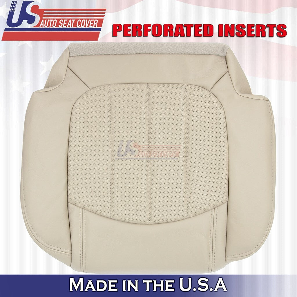 2008 to 2012 For Buick Enclave Rear Driver & Passenger Bottoms Leather Cover Tan