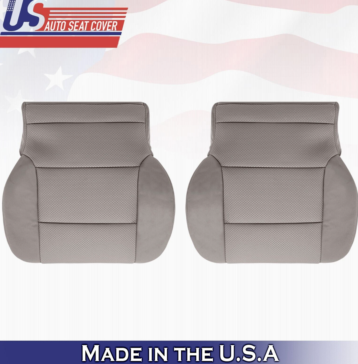 2019 For Chevy Silverado 2500 3500 Driver & Passenger 2x Bottom Cloth Covers Tan