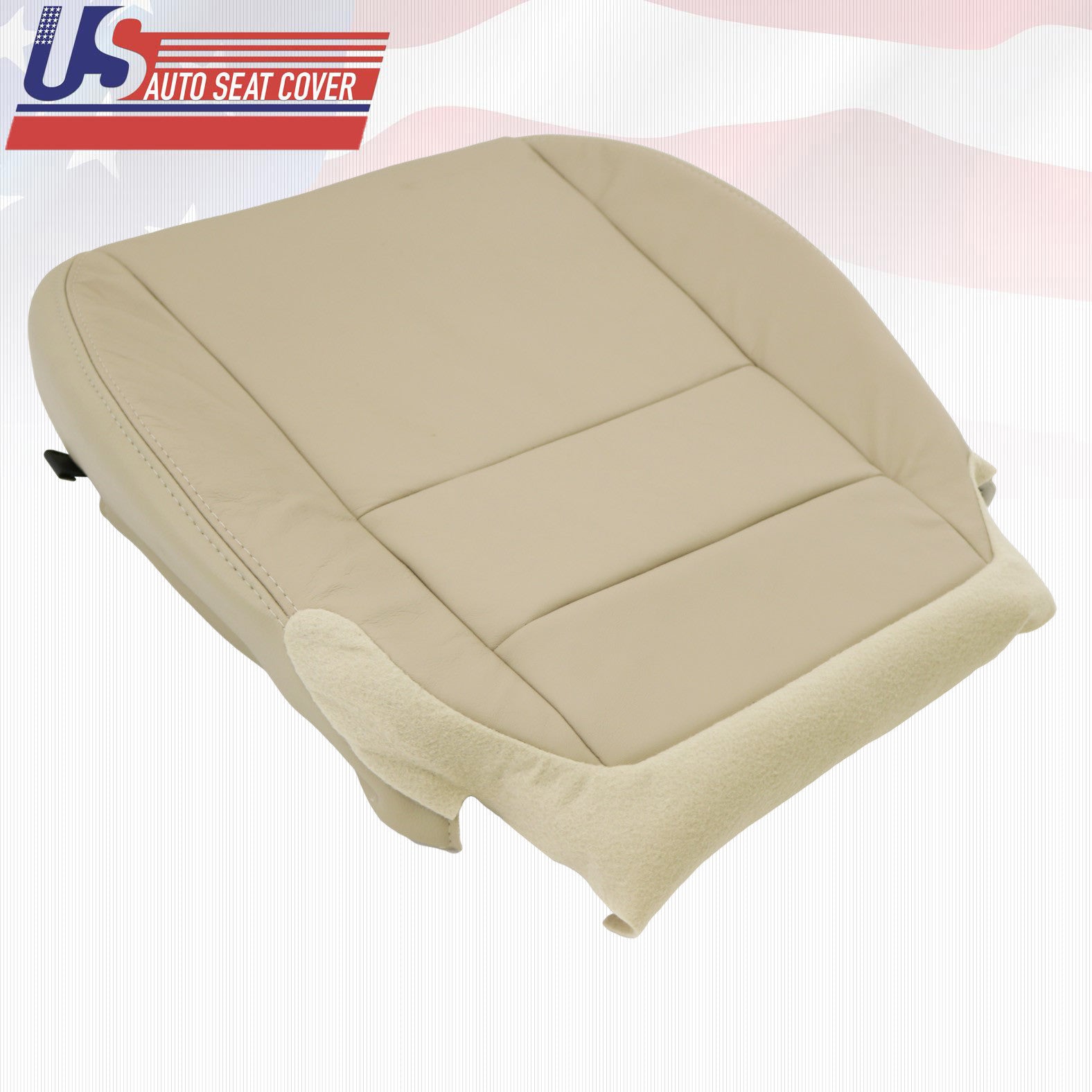 Front 2x Bottoms Acura MDX For 2007 to 2013 in Leather Replacement -TAN-
