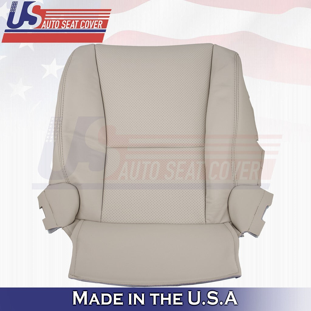 2007 to 2012 For Lexus LS460 Driver Bottom-Top Perf Leather Cover Cashmere Tan