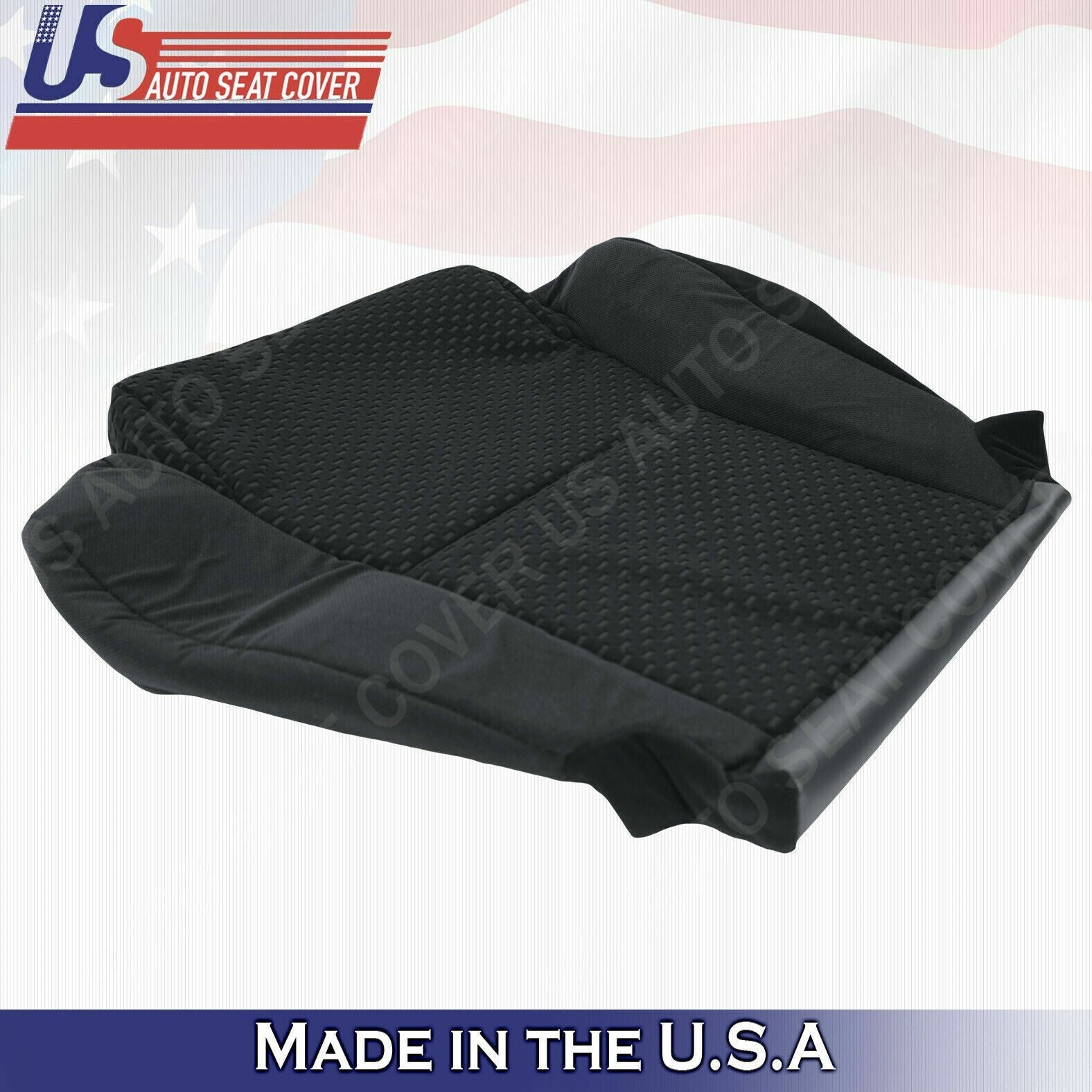 2007 2008 09 10 2012 For Toyota Tundra Passenger Top & Bottom Cloth Cover Black