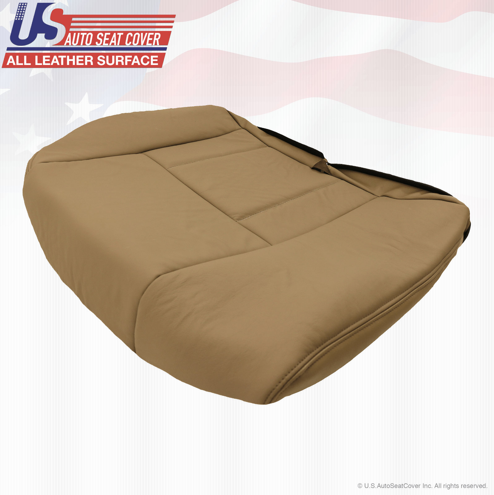 Fit 2002 Toyota 4Runner Rear Driver-Passenger Bottom Leather Seat Cover Oak Tan
