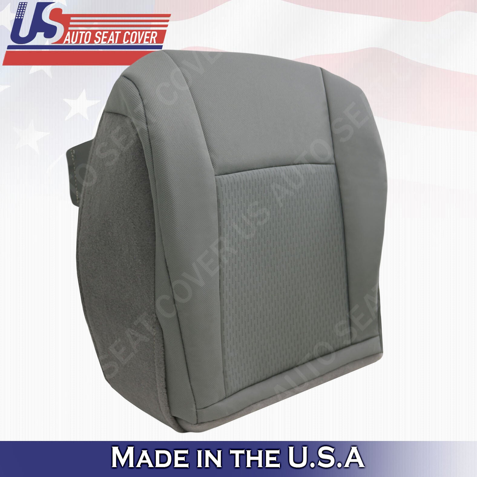 2009 to 2019 Fits Ford E150 van Driver &Passenger Bottoms Cloth Cover Flint Gray