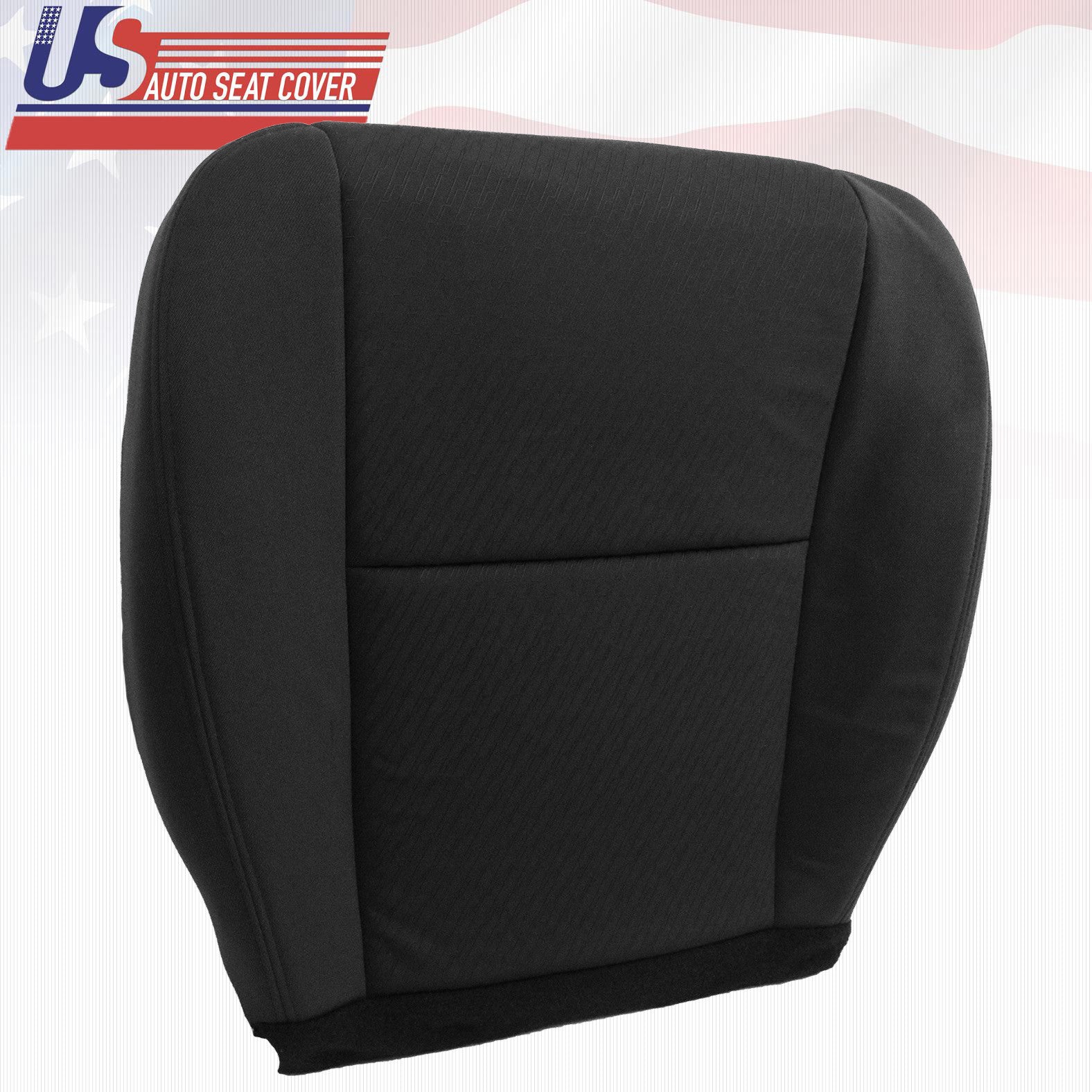 2011 2012 Chevy Tahoe-Suburban Driver Bottom Replacement Cloth Seat Cover Black