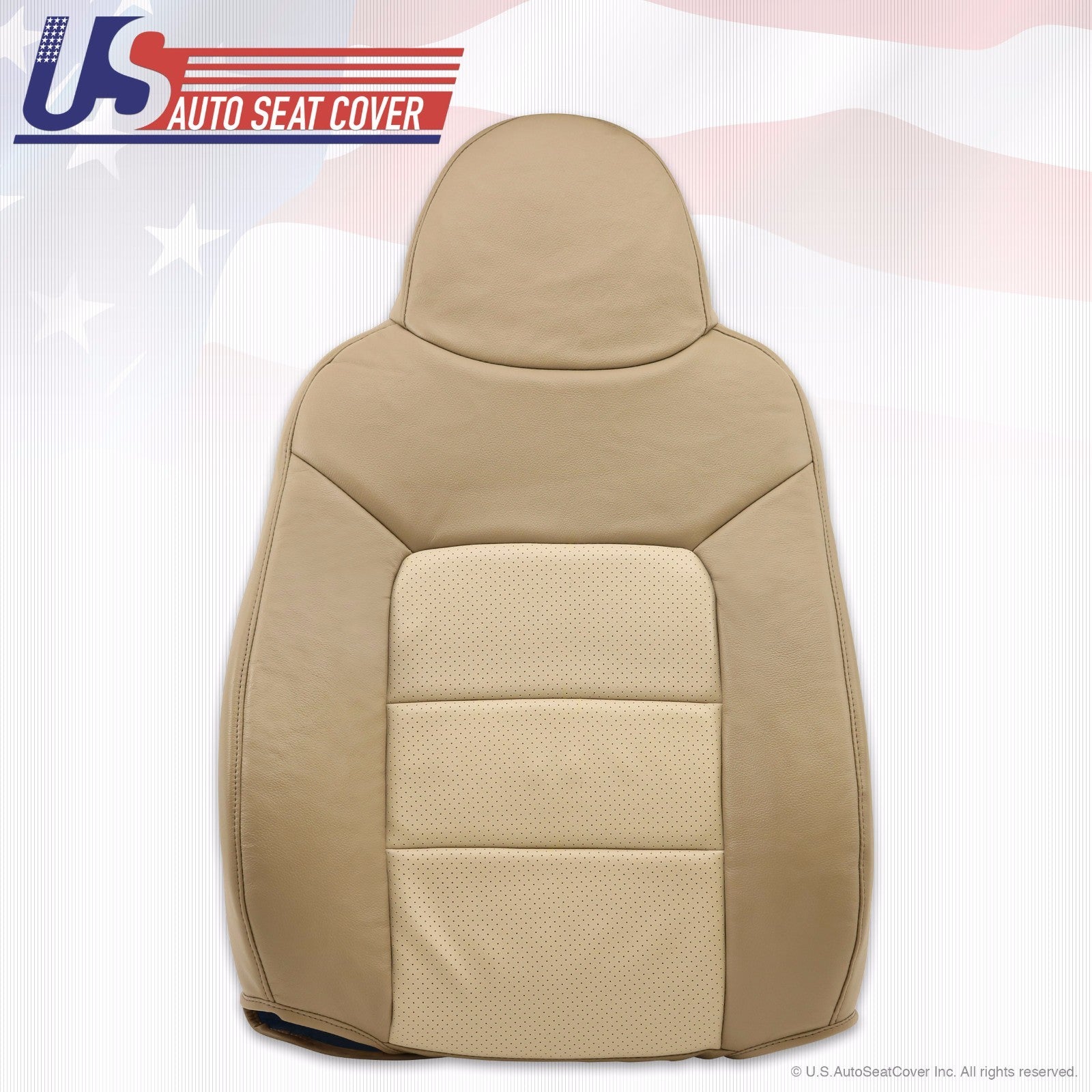 2004 Ford Expedition Eddie Bauer Driver Lean Back Perforated Leather Seat Cover