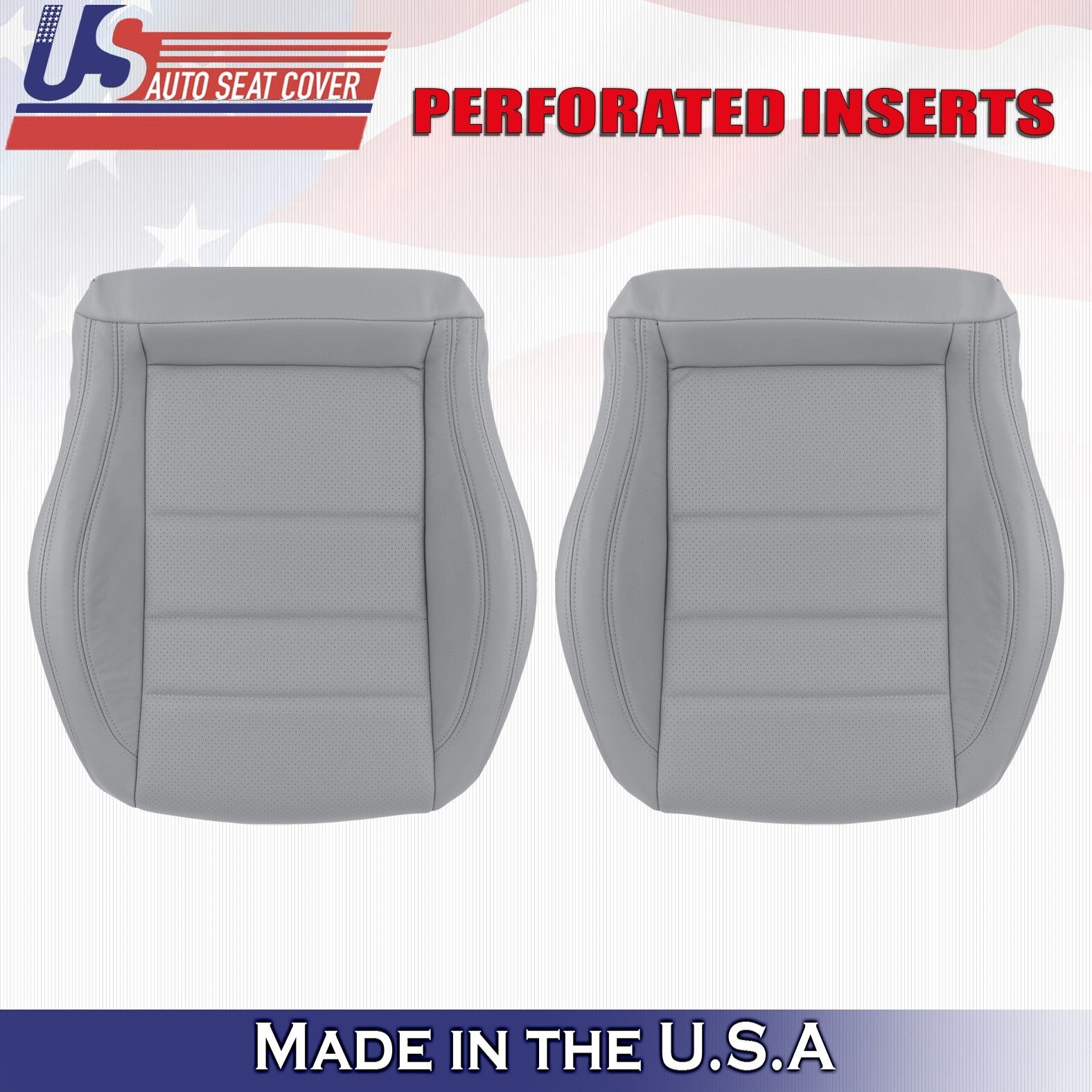 2012 to 2015 For Mercedes Benz C350 2Door Front Set Bottoms Leather Covers Gray