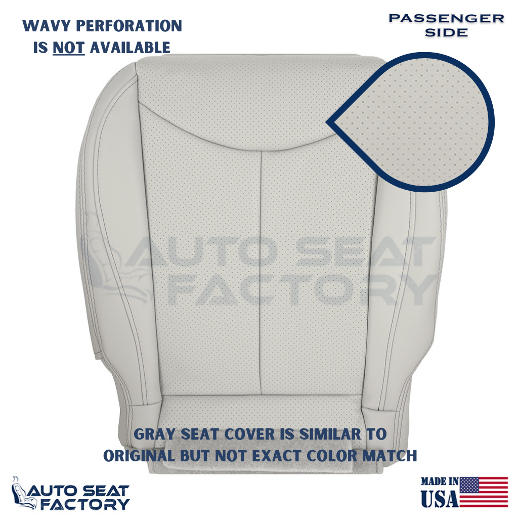 2009 - 2013 Fits Infiniti G37 CONVERTIBLE RIGHT Bottom Gray VL Seat Cover, Perf