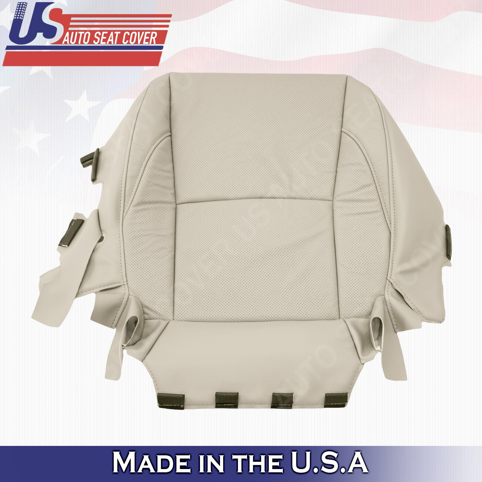 For 2010 2011 2012 Lexus ES350 PASSENGER Bottom Leather Seat Cover Light Tan