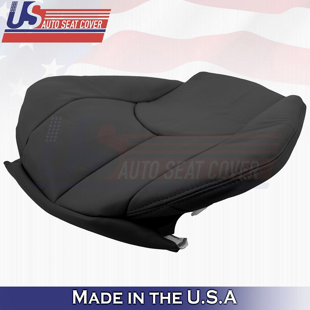 1996 to 2002 Fits Mercedes Benz SL320 Passenger Top &Bottom Leather Cover Black