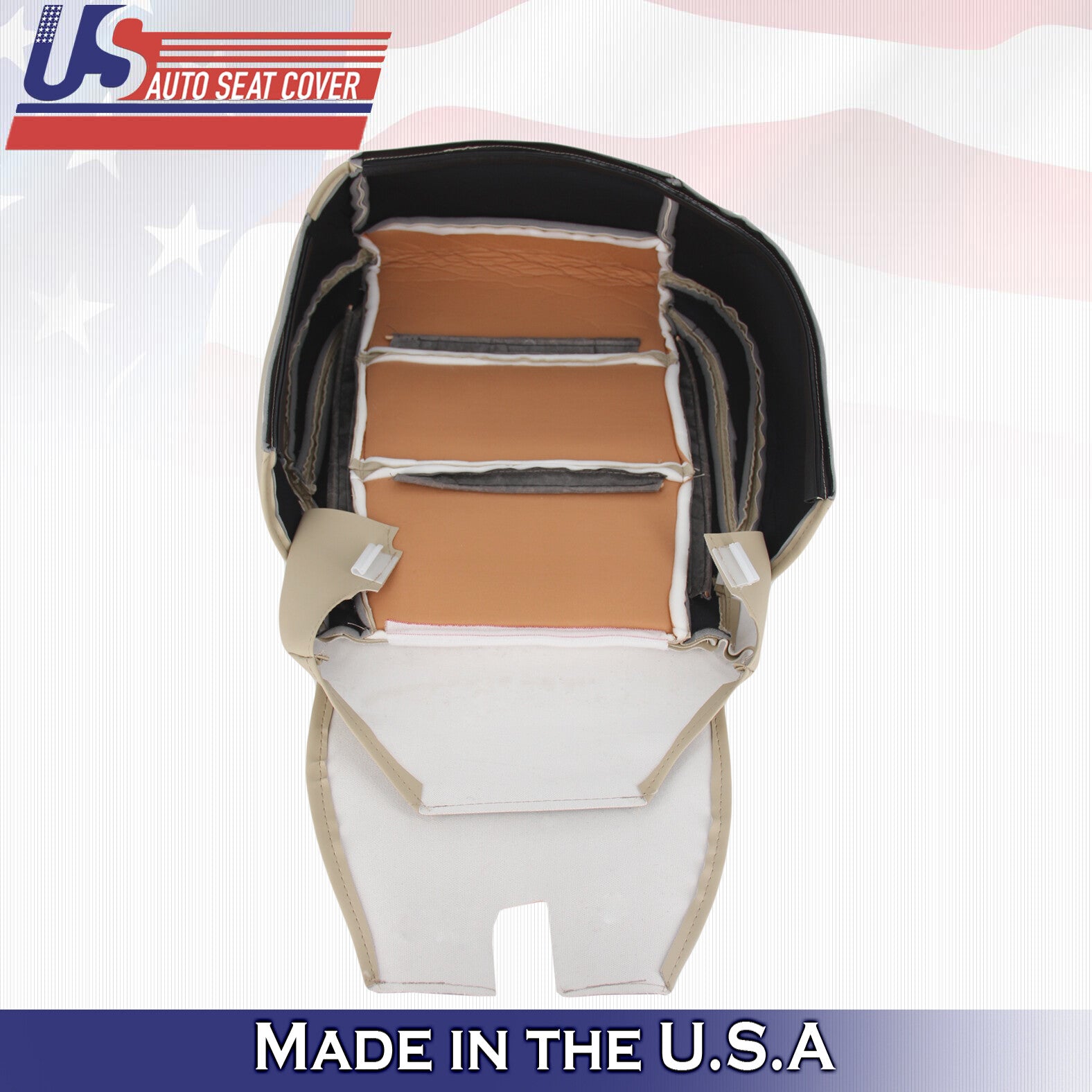 2004 - 2010 For Infinity QX56 Driver Side Bottom Leather Seat Cover in Tan
