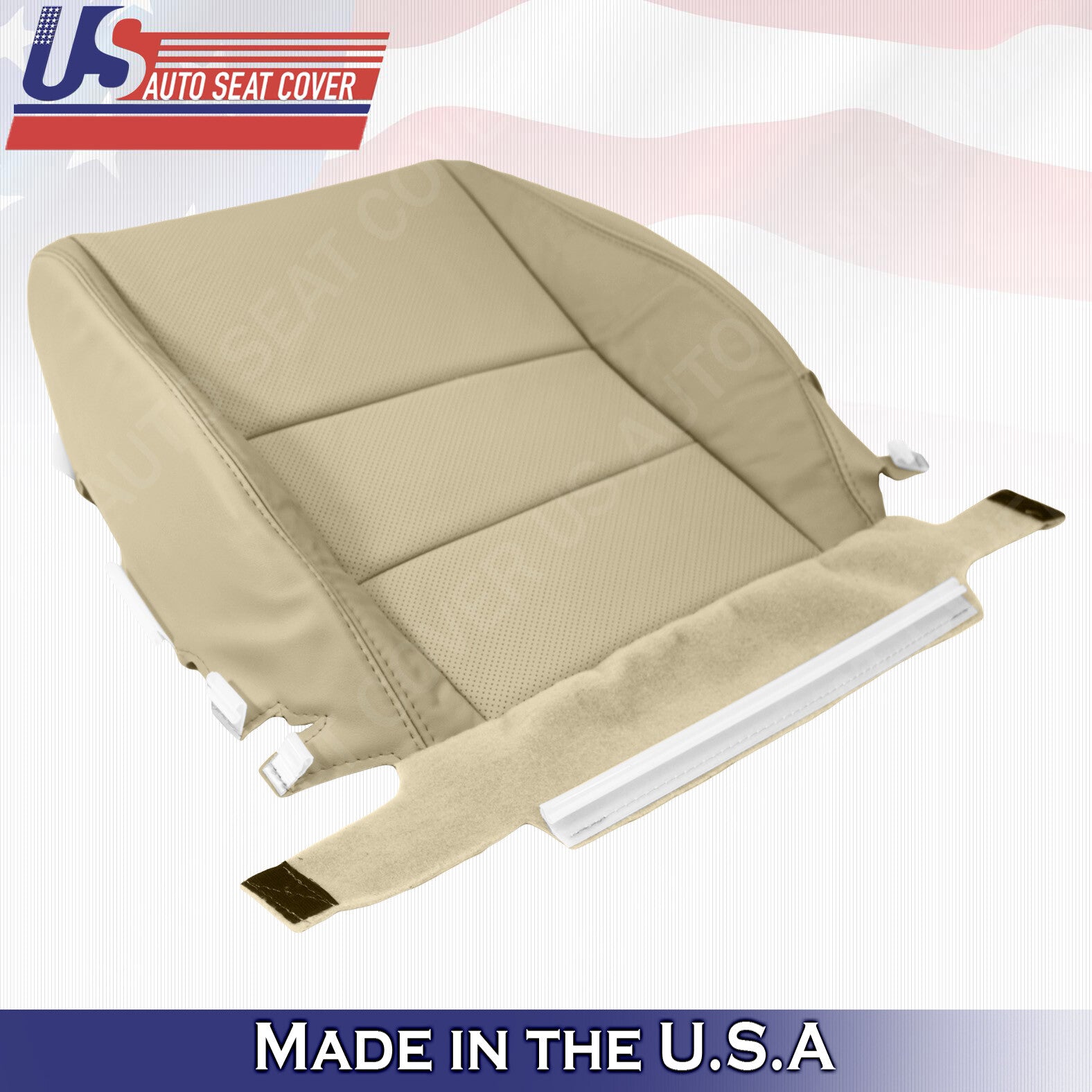 Fits 2007 - 2012 Acura RDX Passenger Bottom Perforated Leather Seat Cover in TAN