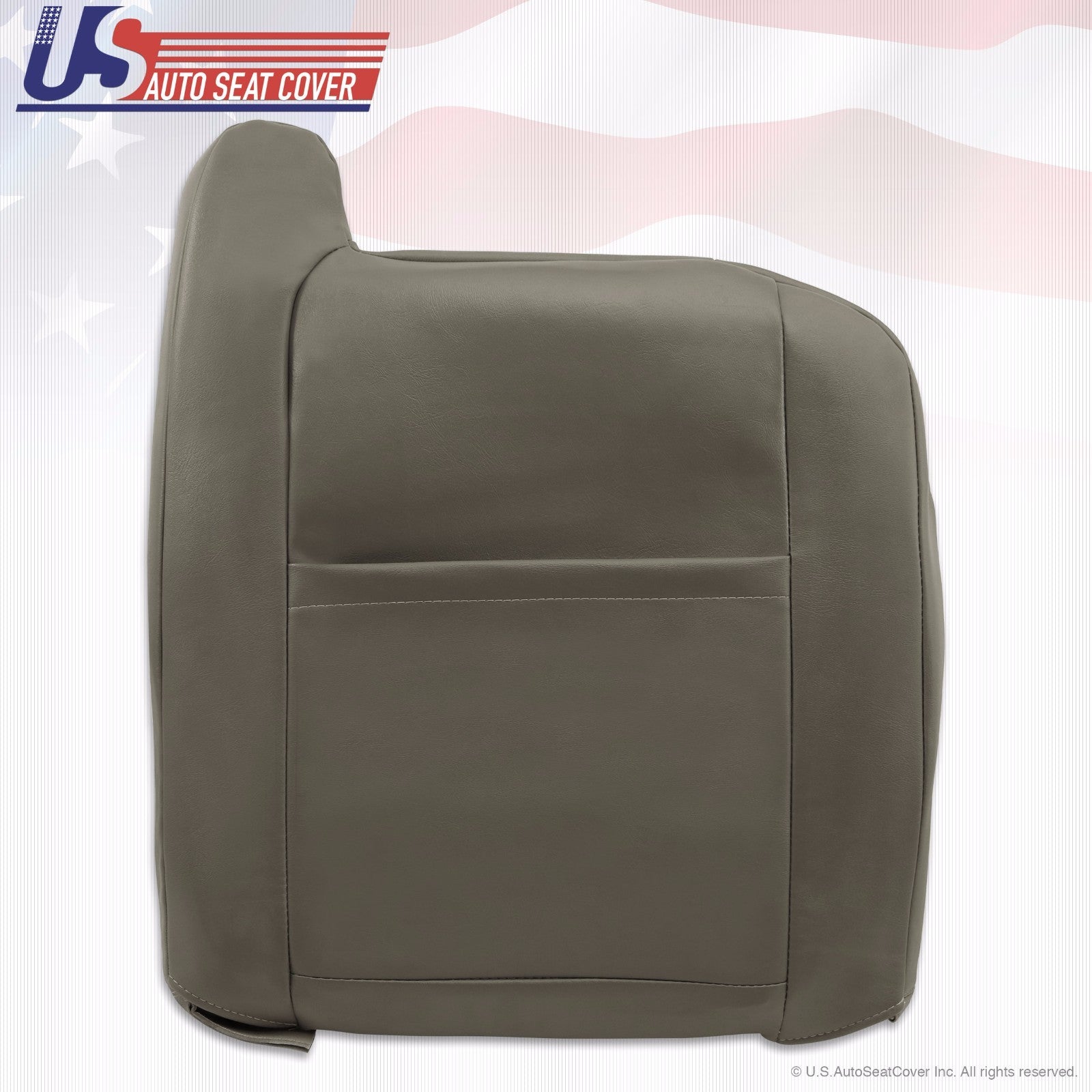 2003 To 2007 Hummer H2 Driver top Lean Back Leather Seat Cover Wheat Gray
