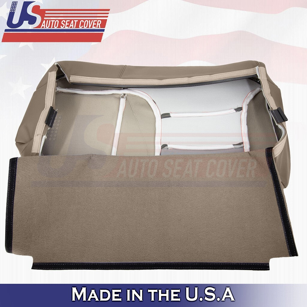 1995 to 1999 For GMC Suburban 2nd Row Driver&Passenger Bottoms Leather Cover Tan