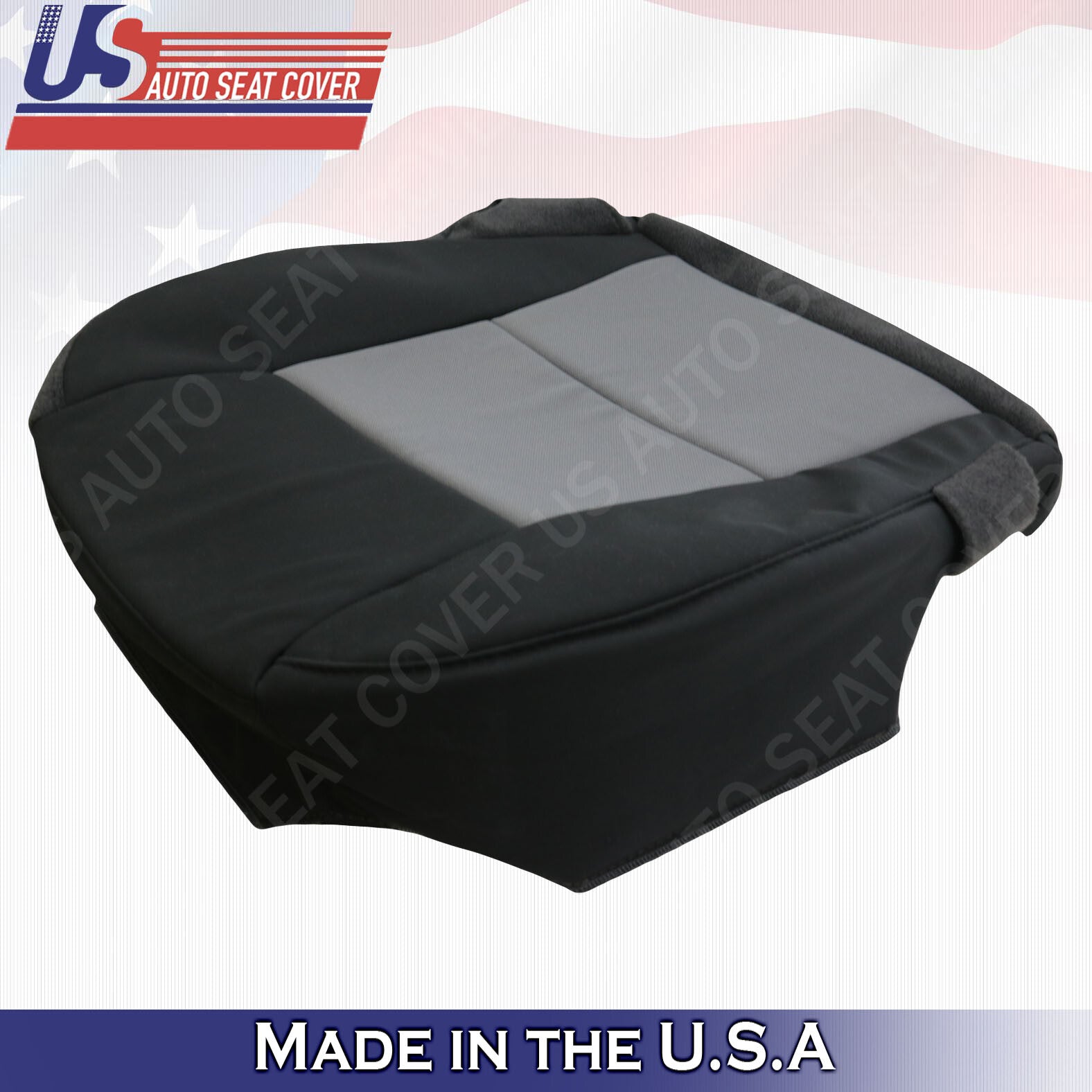 2003 to 2011 Ford Ranger XLT Driver Bottom Cloth Seat Cover 2-tone Black-Gray
