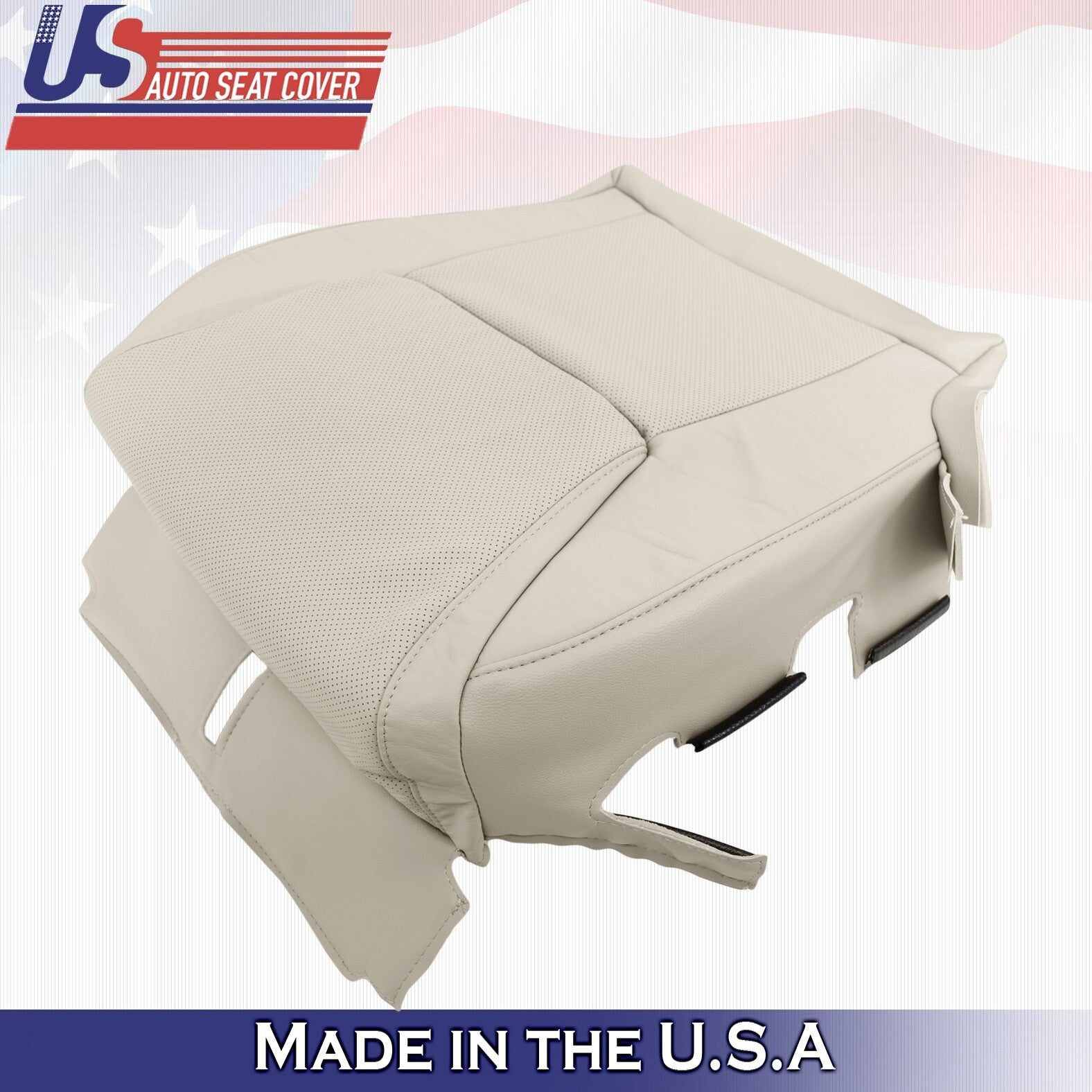 2012 to 2015 For Lexus LX570 Driver Top & Bottom Leather w/ Perf Covers Lt Tan