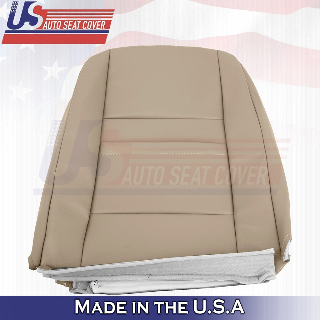 1999 to 2004 For Volkswagen Jetta Driver Bottom & Top Leather Seat Cover Beige