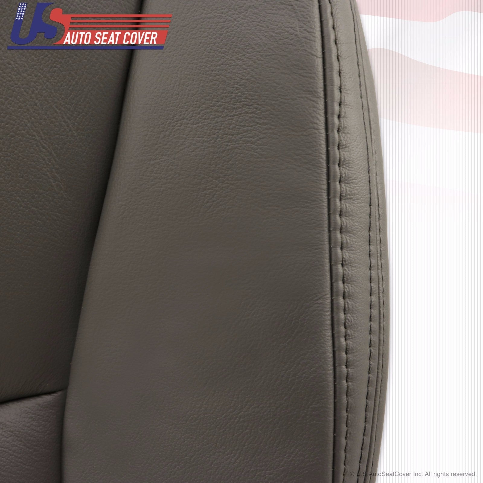 Fit 2005 2006 Lexus GX470 Driver Bottom Replacement Leather Seat Cover Dark Gray