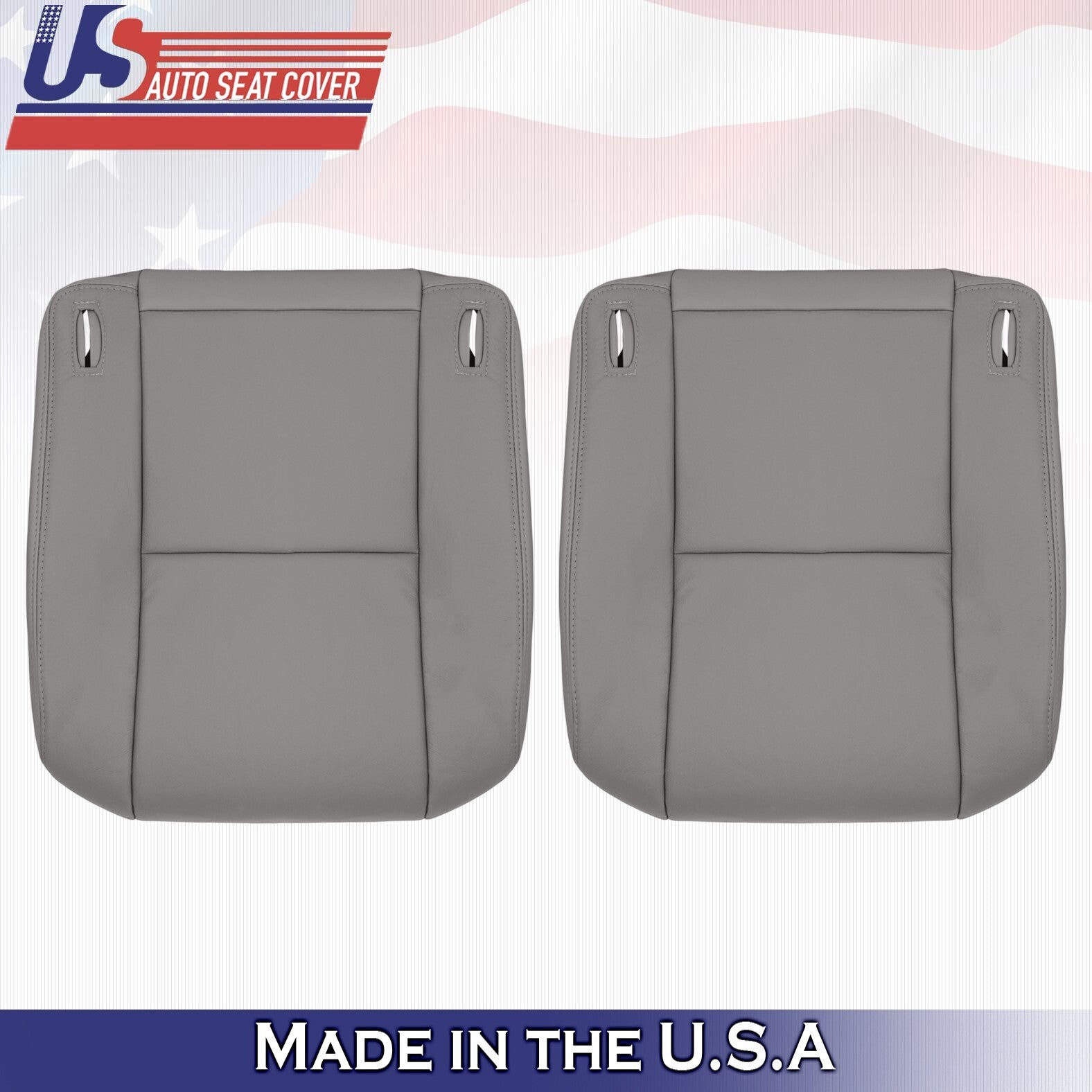 1998 to 2003 For Toyota Sienna Driver & Passenger Bottom Leather Covers Gray