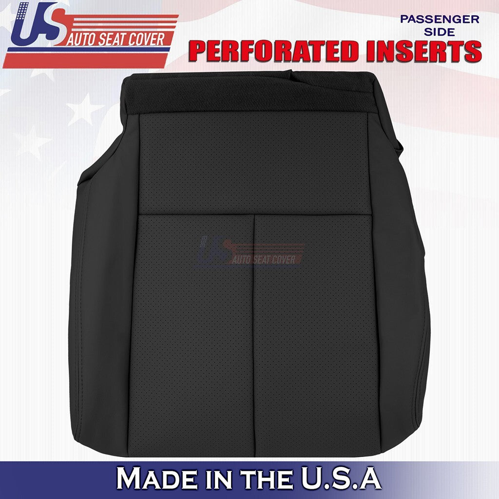 2015 to 2023 For Nissan Murano Driver & Passenger Bottoms Leather Cover Black
