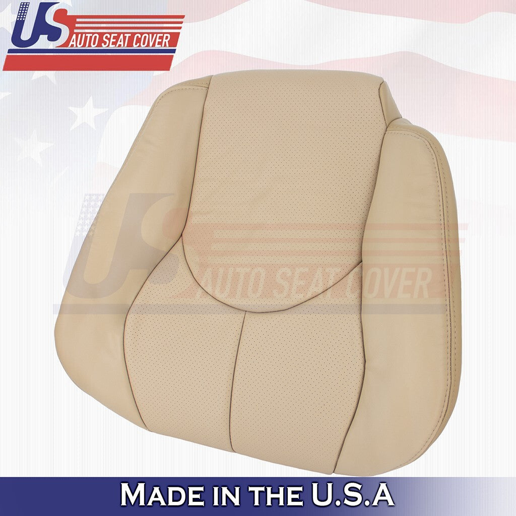 1996 to 2002 For Mercedes Benz SL500 Driver Bottom & Top Perf Leather Cover Tan