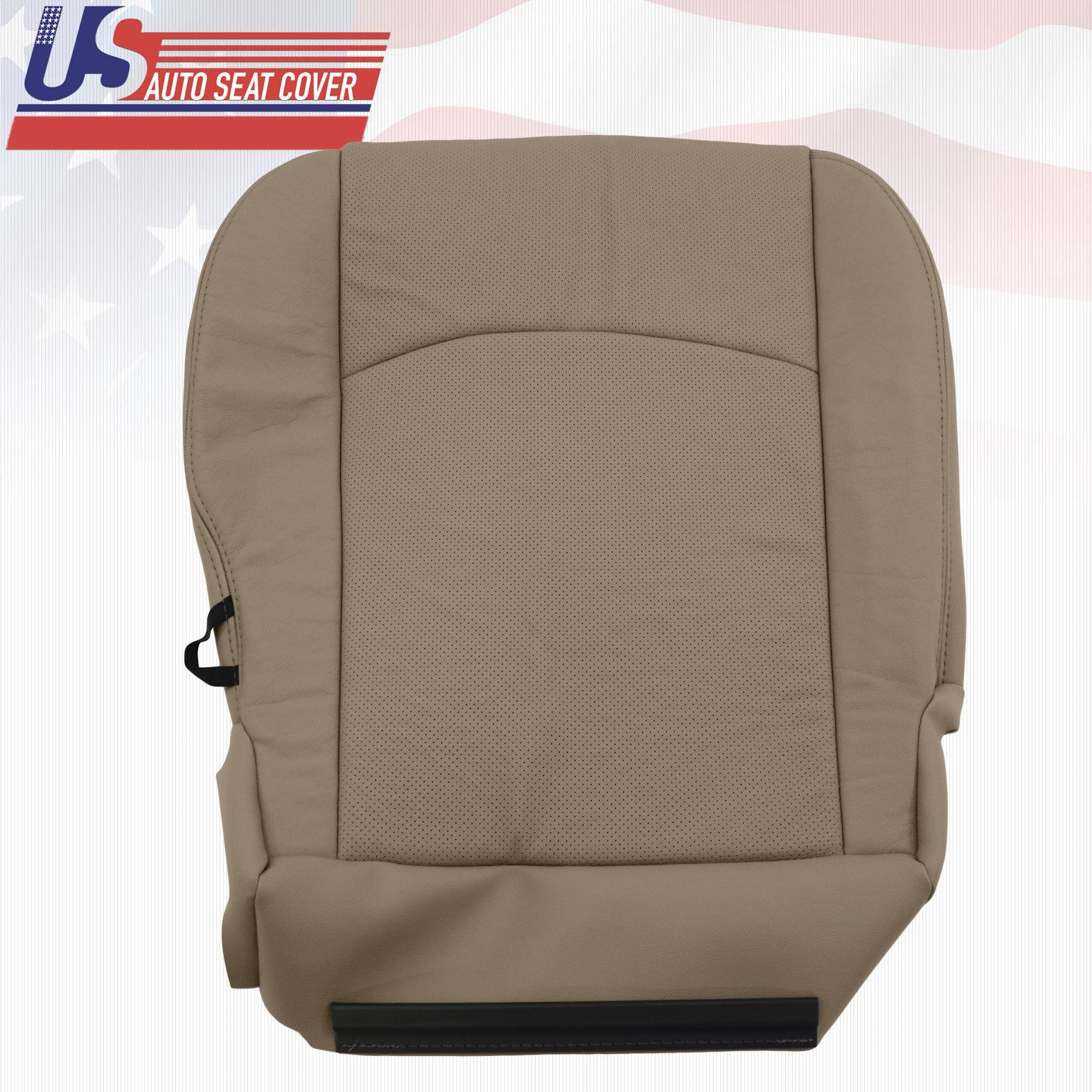 2009-2012 FOR DODGE RAM LARAMIE PASSENGER BOTTOM LEATHER PERF SEAT COVER TAN