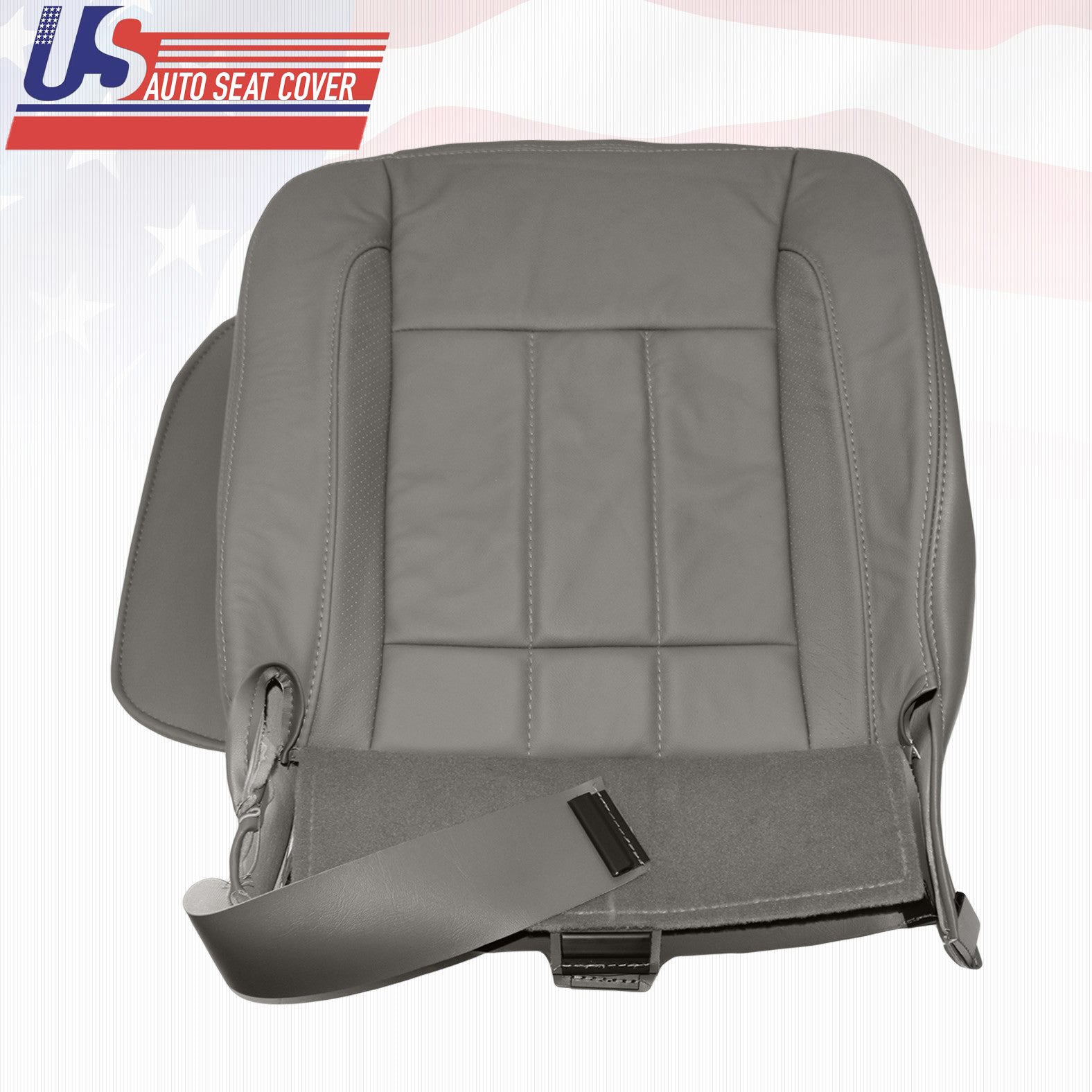 2006 to 2009 Fits Dodge Ram Laramie Driver Bott20om Leather Seat Cover Khaki Tan