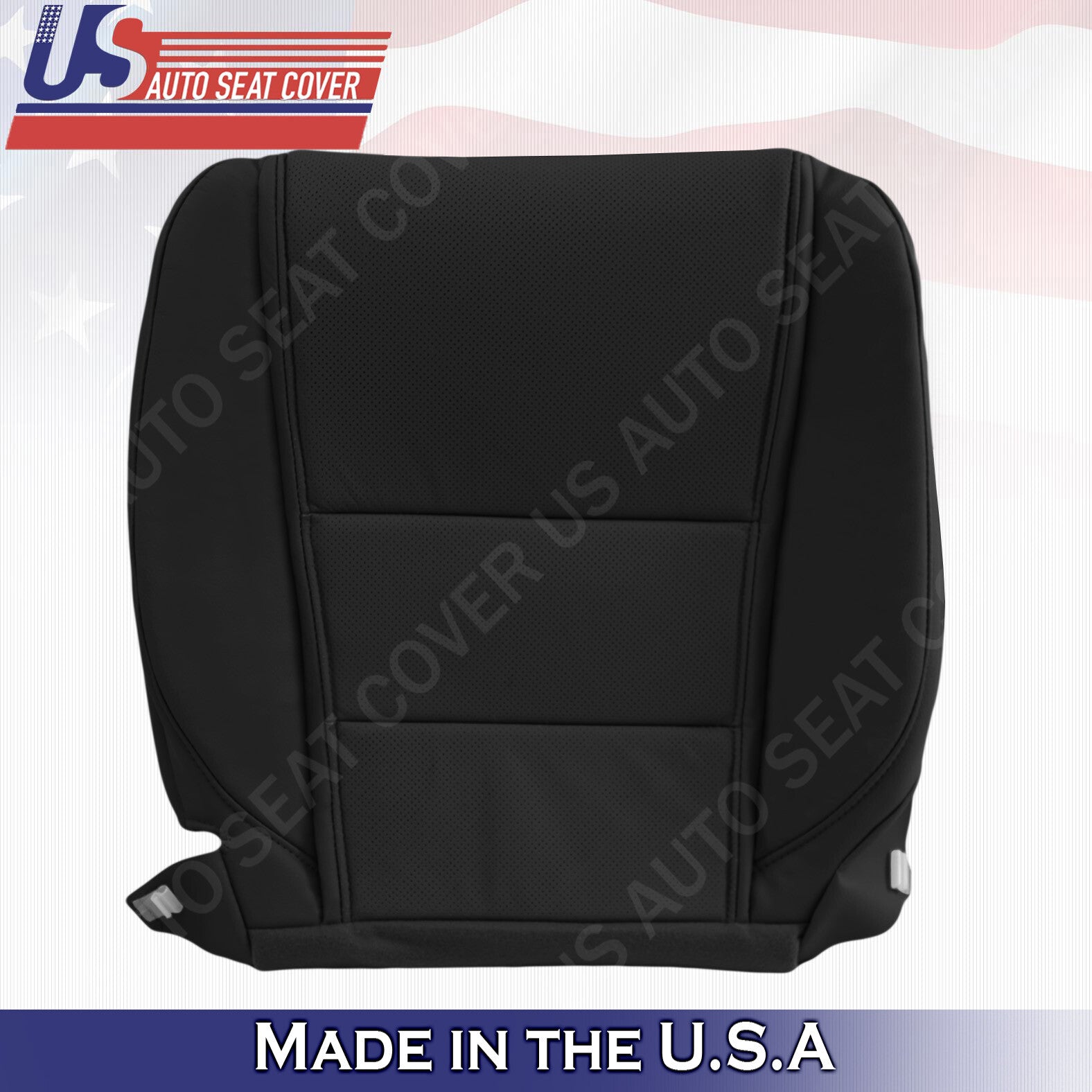 FITS 2009 to 2014 Acura TL Driver Passenger bottom Leather Seat Cover Black