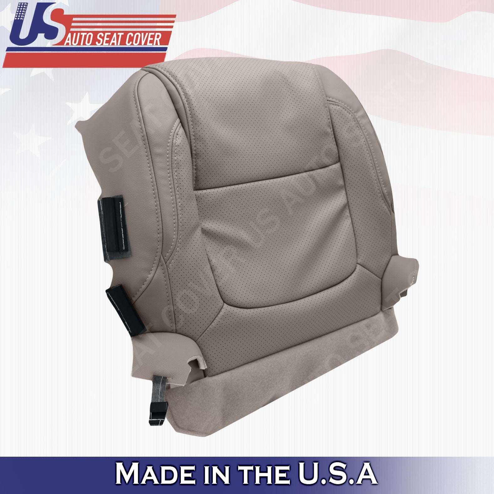 2011-2015 Fits Ford Explorer Driver & Passenger Tops Leather Covers Gray