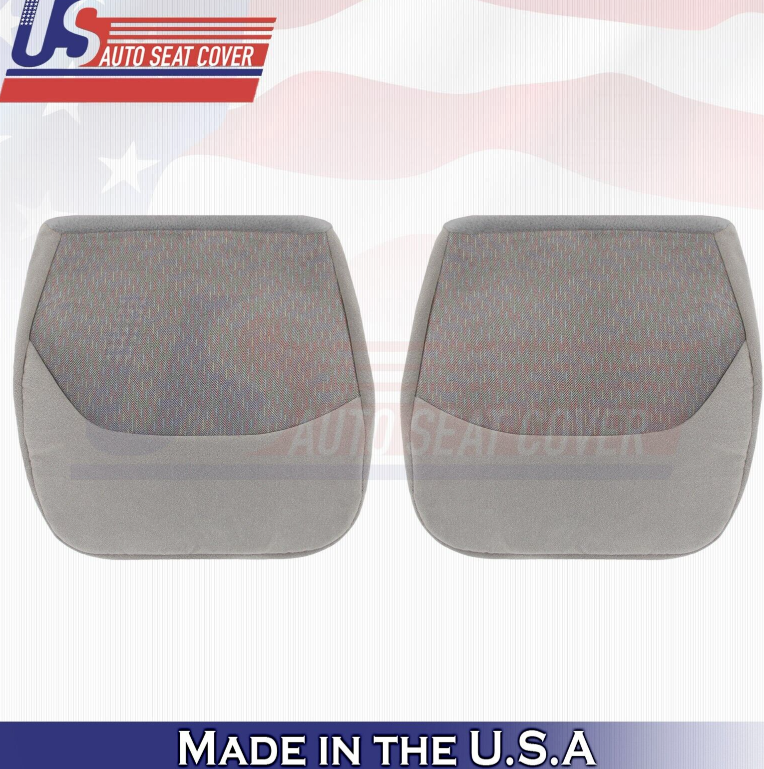 1996 1997 For Ford F150 F250 F350 XLT Driver Passenger Bottom Cloth Covers Gray
