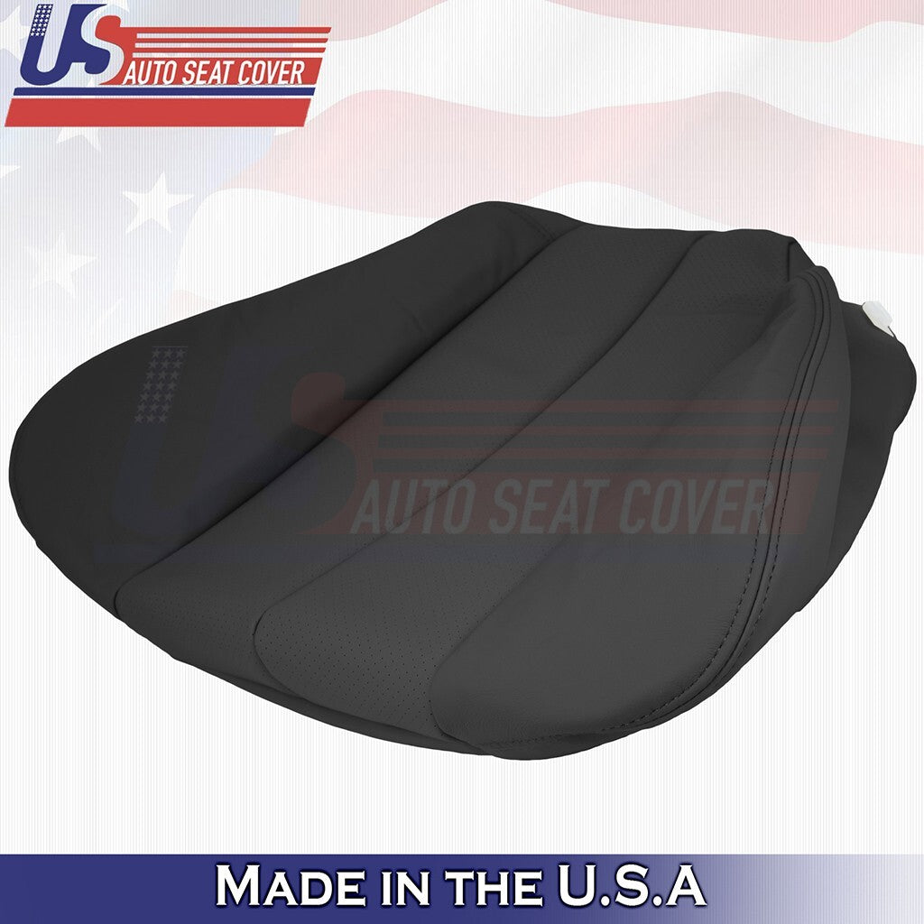 1990 to 1995 Fits Mercedes Benz SL320 Driver Bottom & Top Leather Cover Black