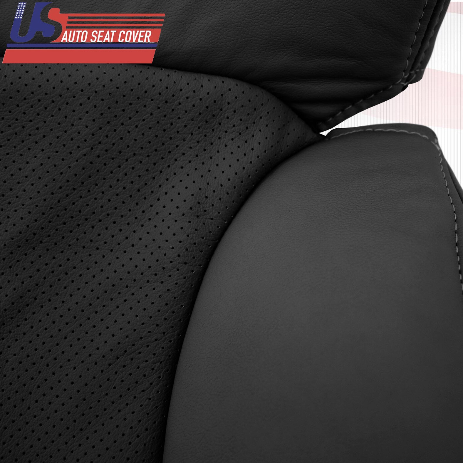 Black Driver Upper Back Leather Cover For: Lexus GS300 GS450 2008 2009 2010 2011